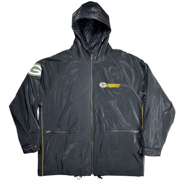 Vintage 90s G-III Carl Banks Green Bay Packers NFL Men’s Medium Zip Up Jacket - Picture 1 of 9